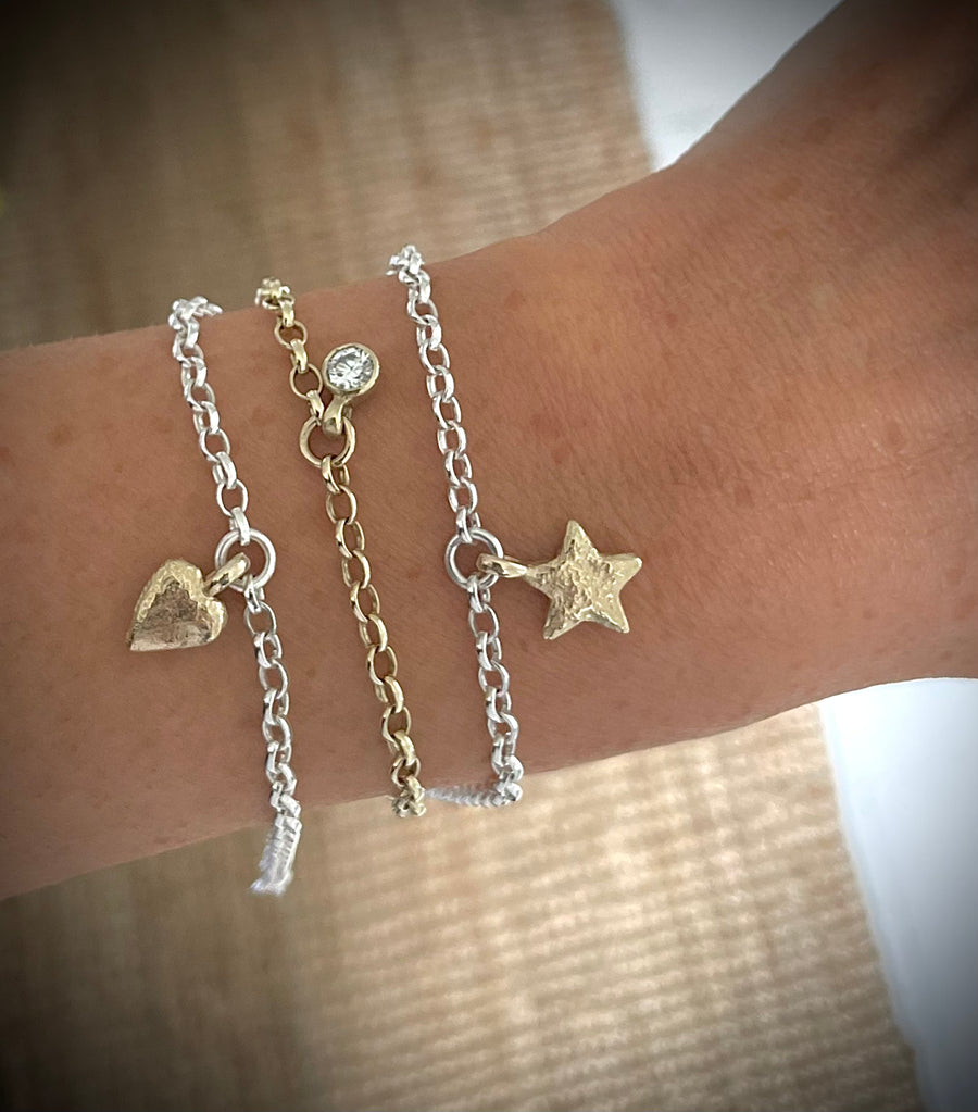 Granite Gold Star bracelet