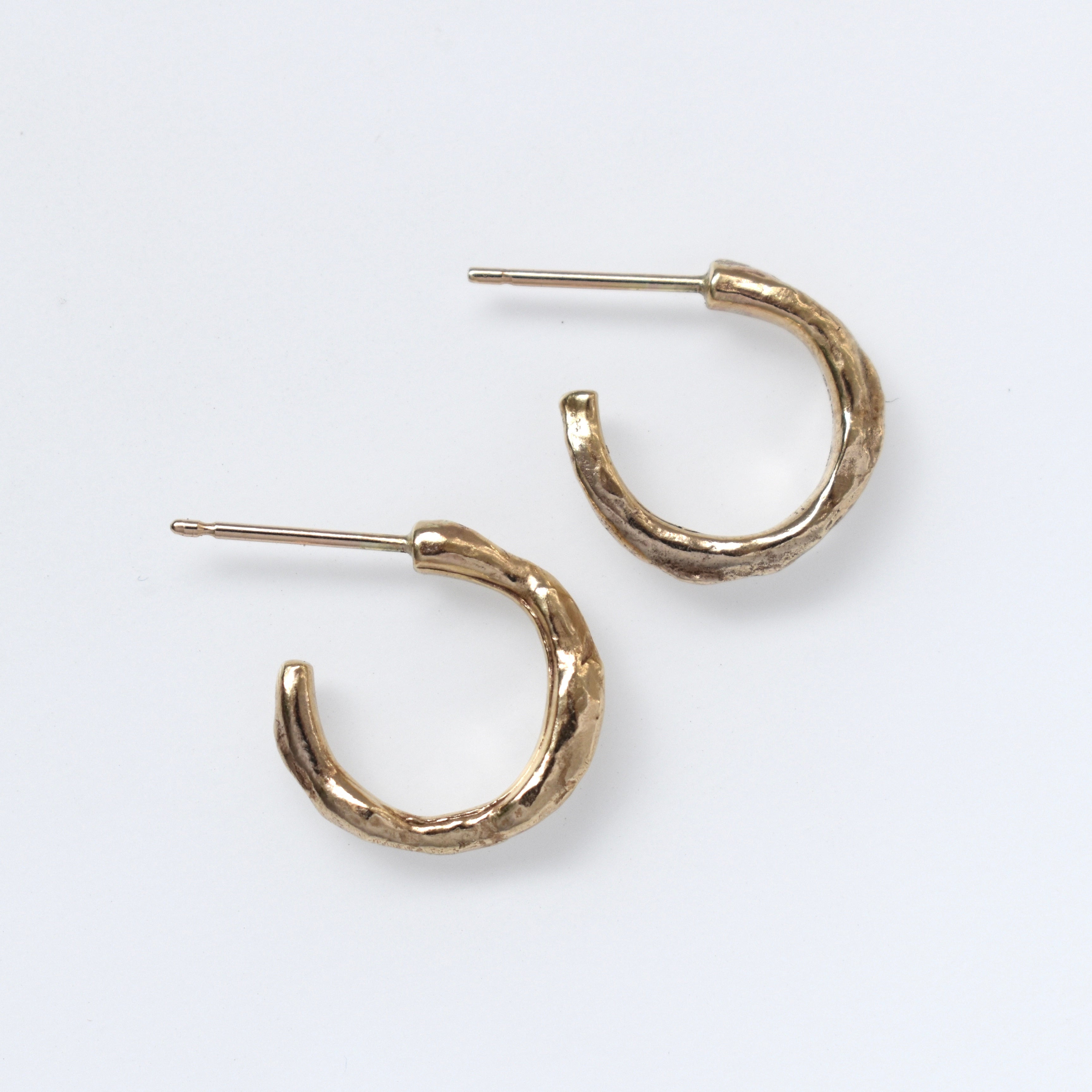 Mini gold clearance hoop earrings