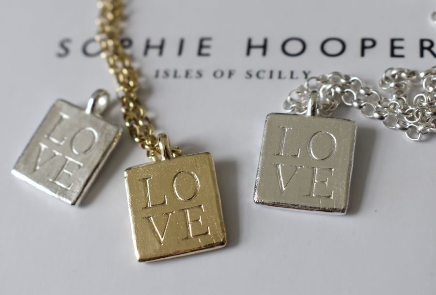 Island Silver LOVE Letters