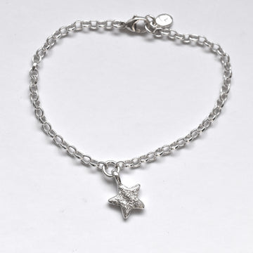 Granite Silver Star Bracelet