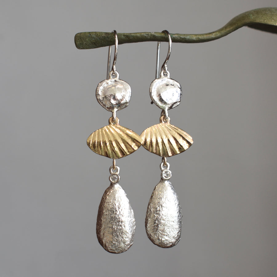 Fathom Gold & Silver Earrings
