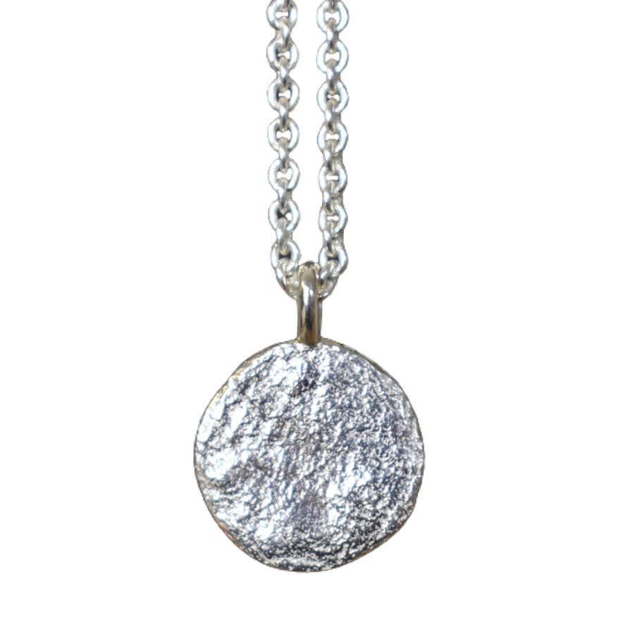 Granite Silver Penny Necklace