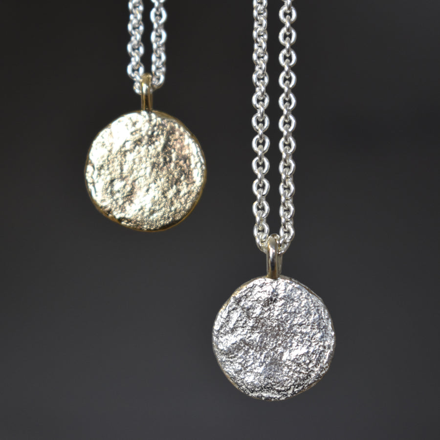 Granite Silver Penny Necklace