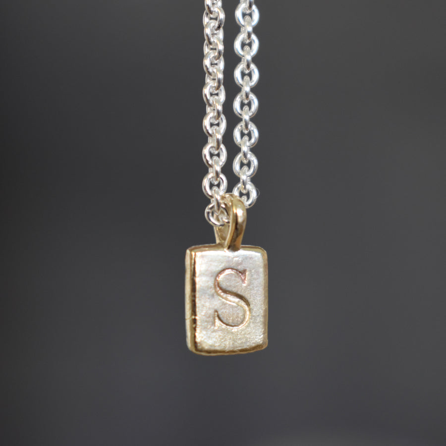 Island Gold Letter Charm