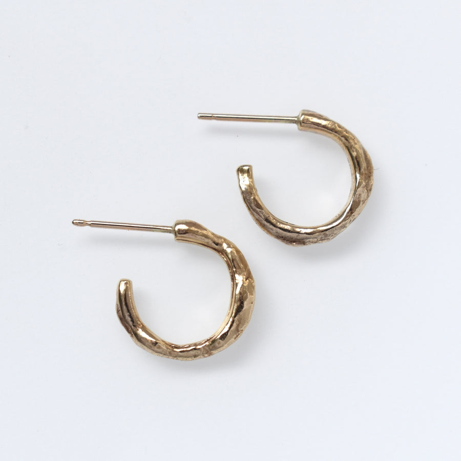 Ocean Gold Mini Hoop Earrings