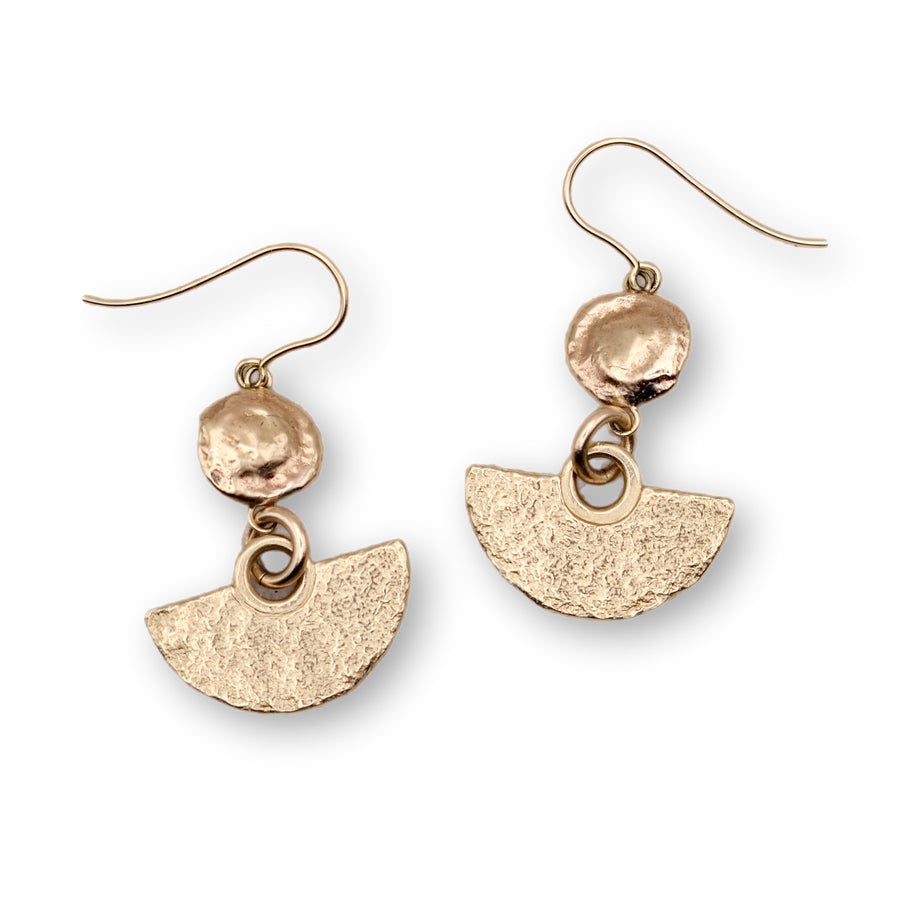 Granite & Ocean Gold Earrings