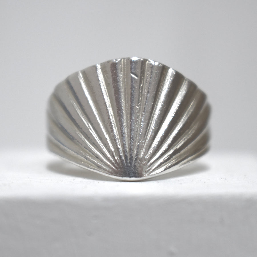 Sunbeam Silver Fan Ring