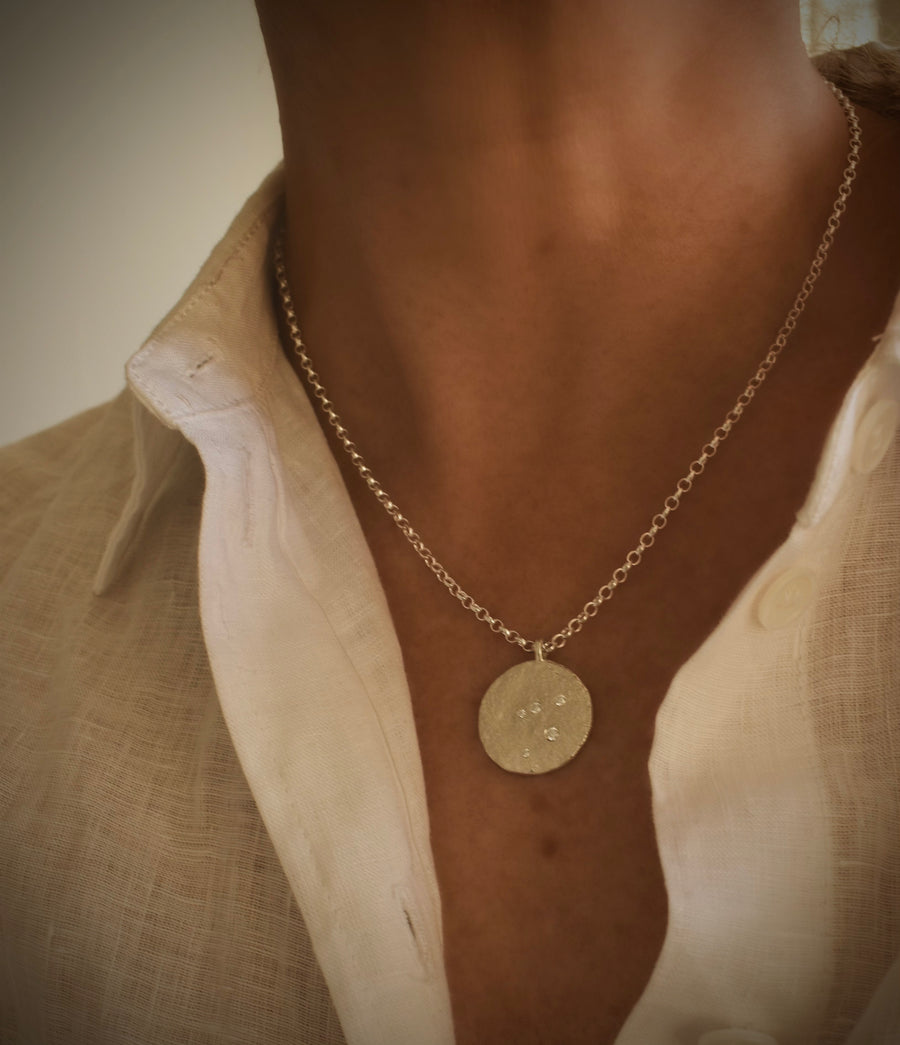 Silver coin 2025 pendant necklace